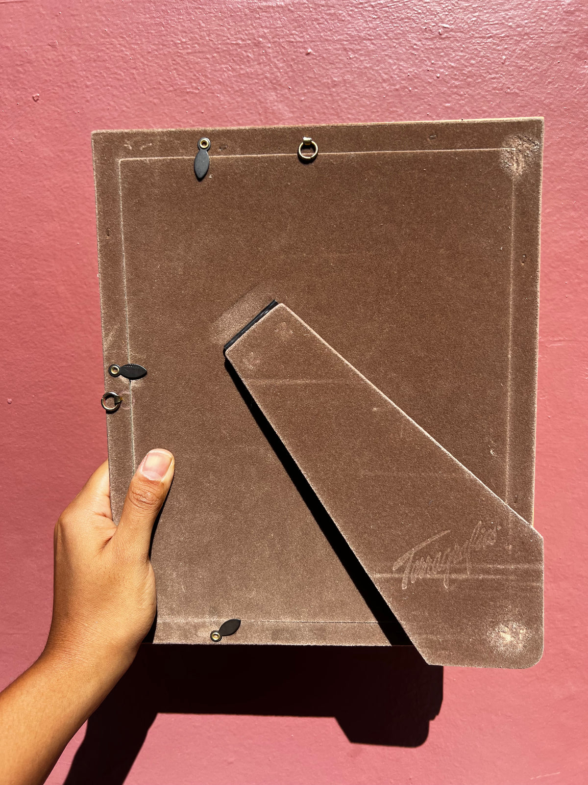 Vintage Light Wood/Palm Photo Strip Frame
