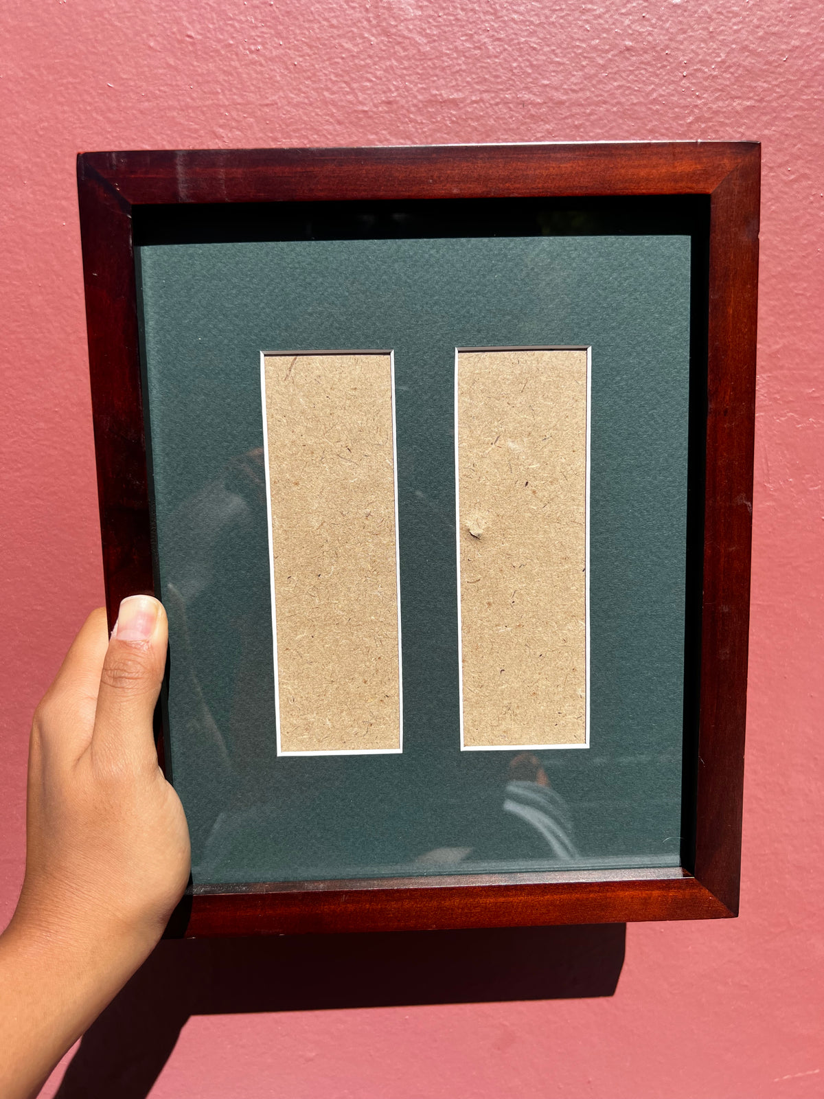 Wood/Forest Green Photo Strip Frame