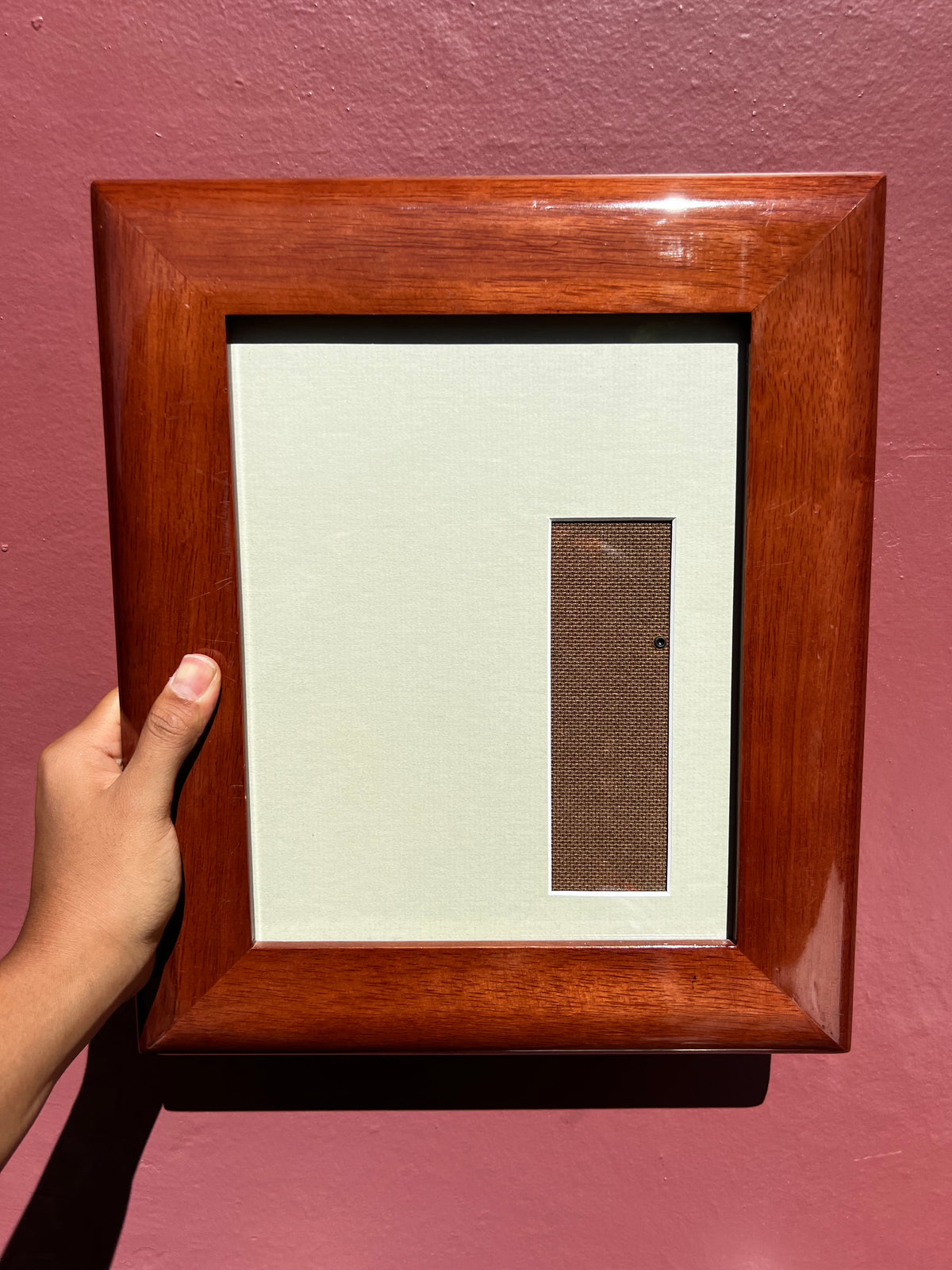 Vintage Thick Wood/Moss Photo Strip Frame