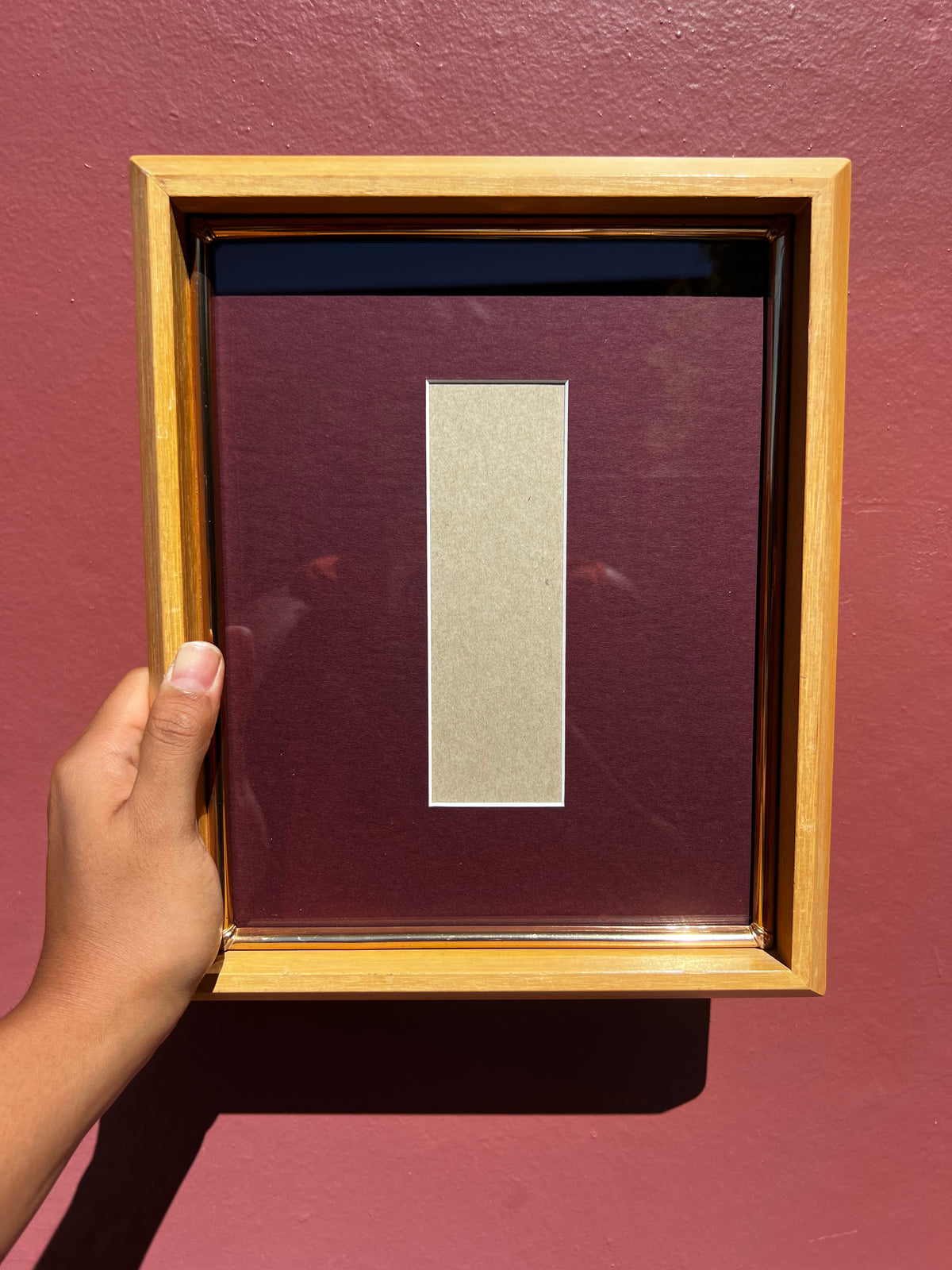 Vintage Wood & Gold Photo Strip Frame
