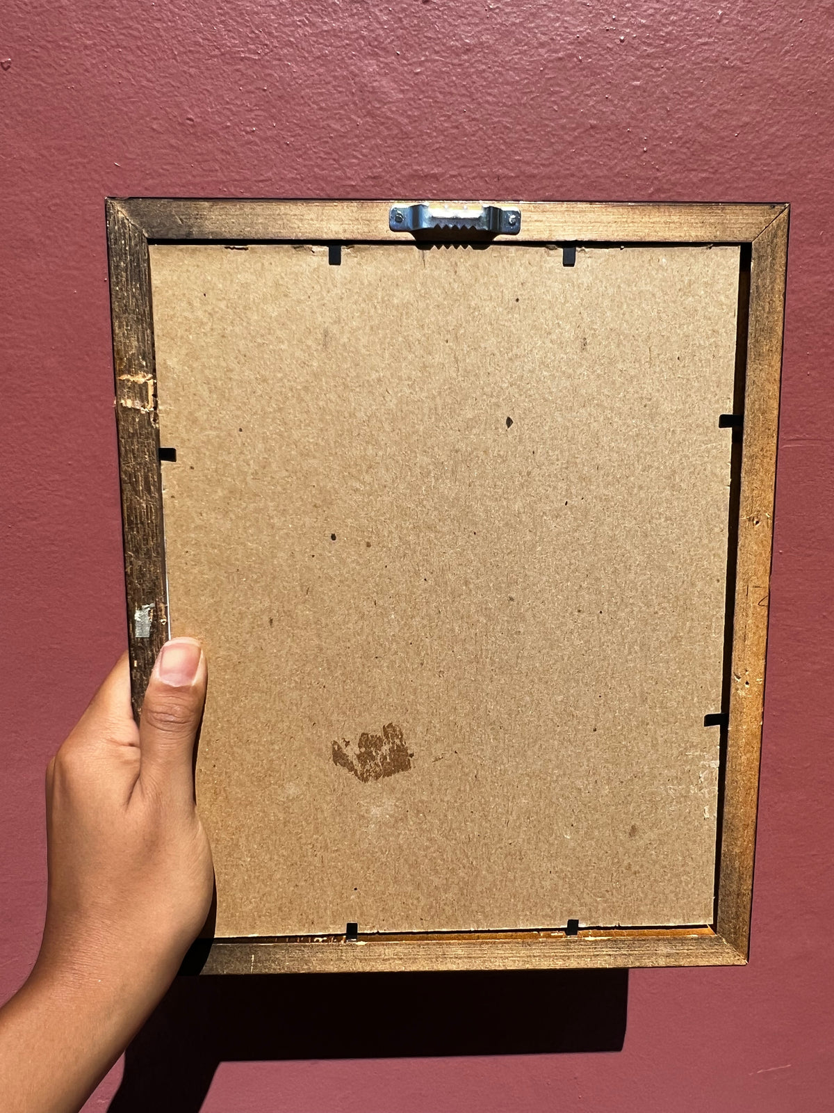 Wood & Black/Brick Red Photo Strip Frame