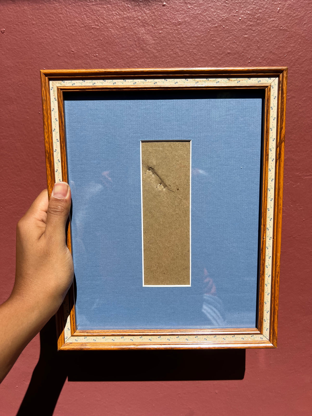 Vintage Wood/Brittany Blue Photo Strip Frame