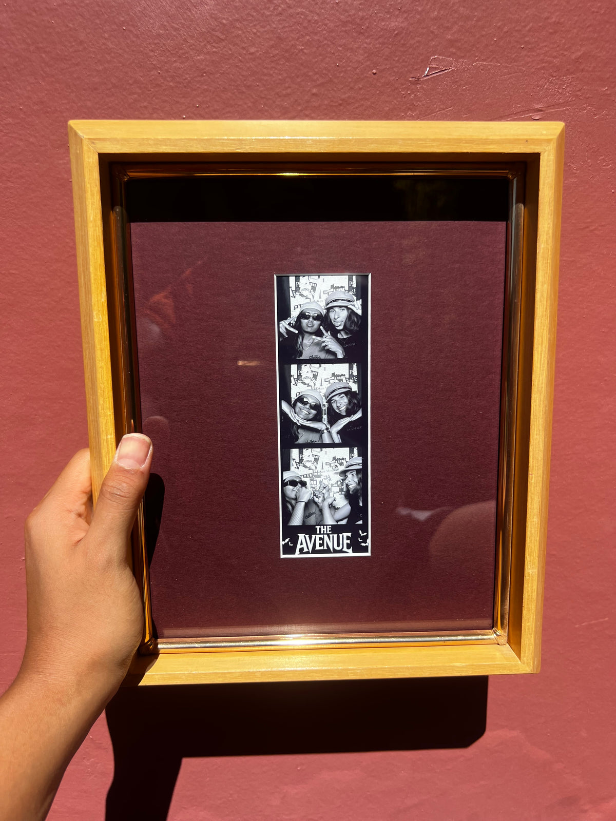 Vintage Wood & Gold Photo Strip Frame