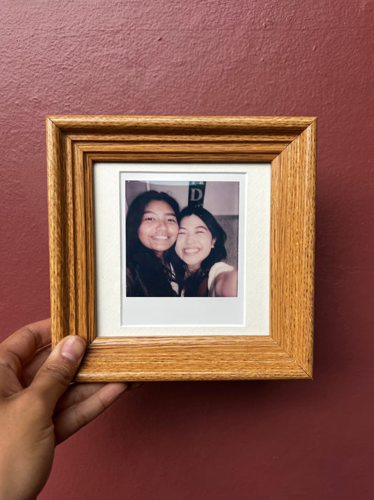 Oak/White Classic Polaroid Frame