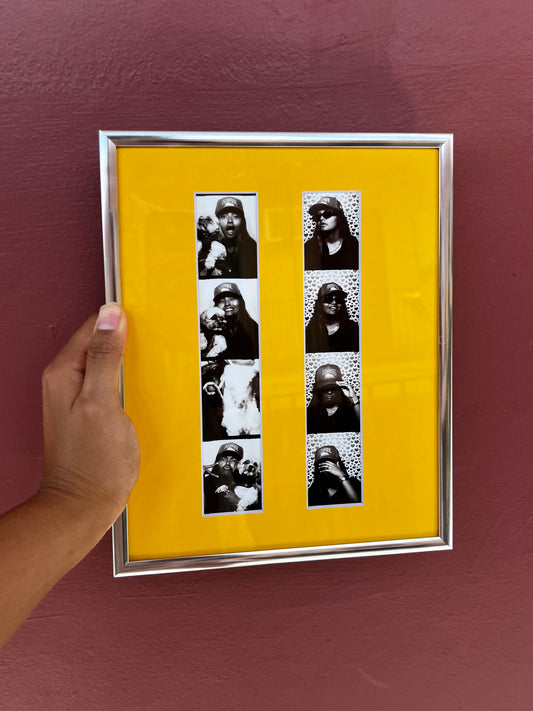 Chrome/Yellow Photo Strip Frame