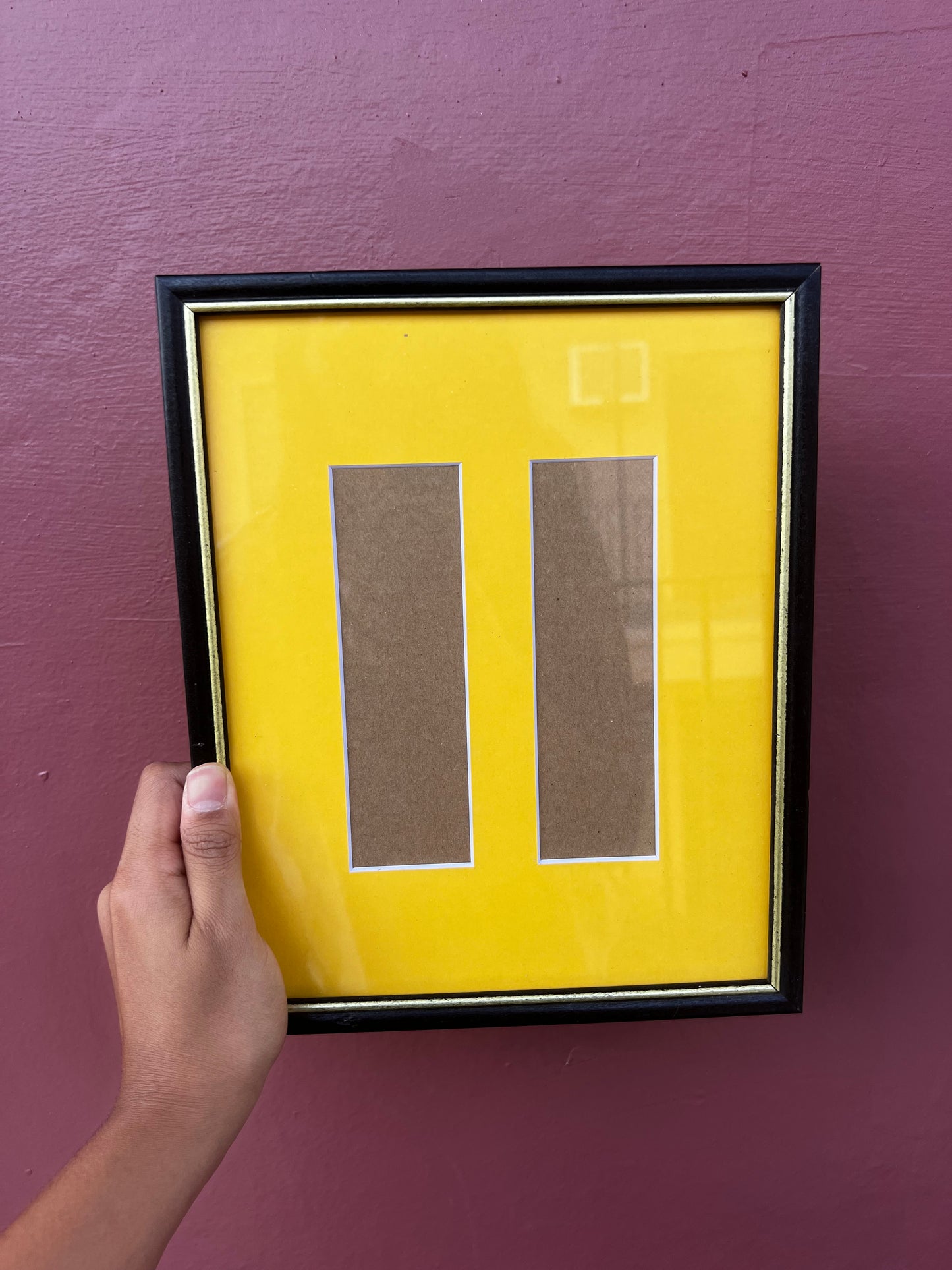 Black & Gold/Yellow Photo Strip Frame
