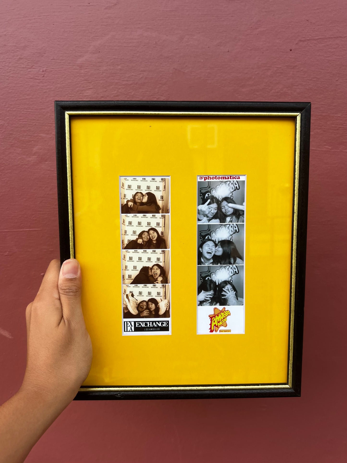 Black & Gold/Yellow Photo Strip Frame