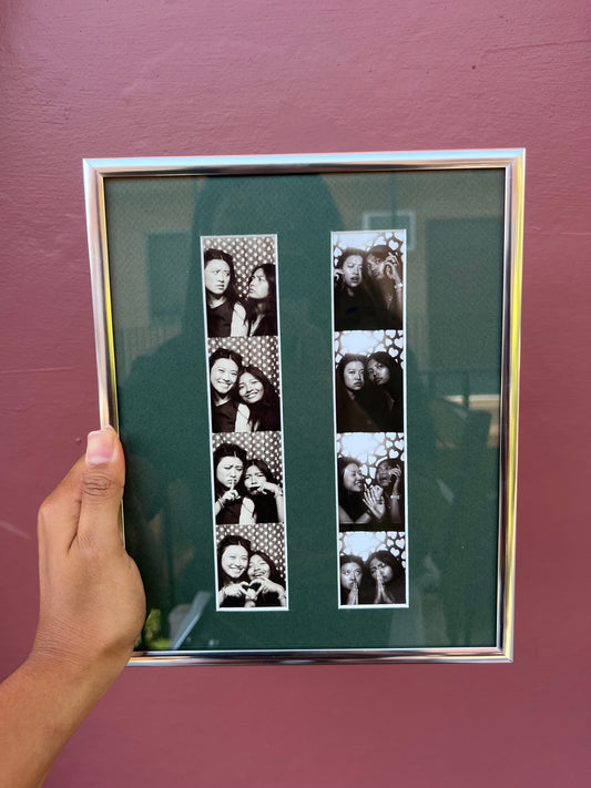 Chrome/Forest Green Photo Strip Frame