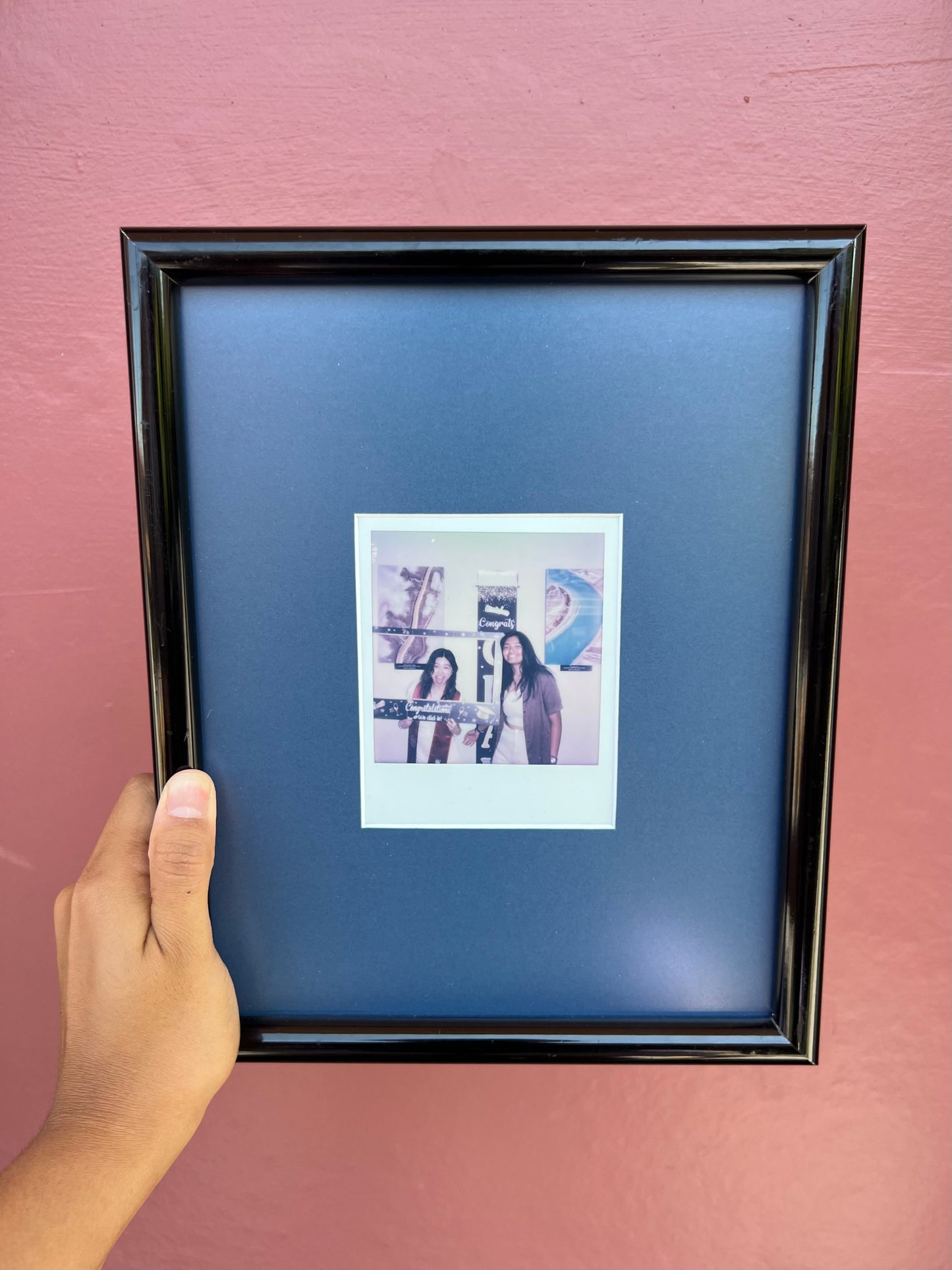 Black/Bottle Blue Classic Polaroid Frame