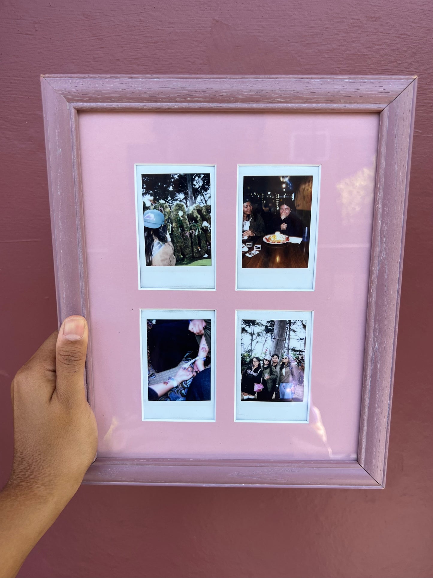 Pink/Pink Mini Polaroid Frame