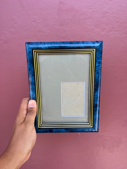 Blue & Gold/Grey Mini Polaroid Frame
