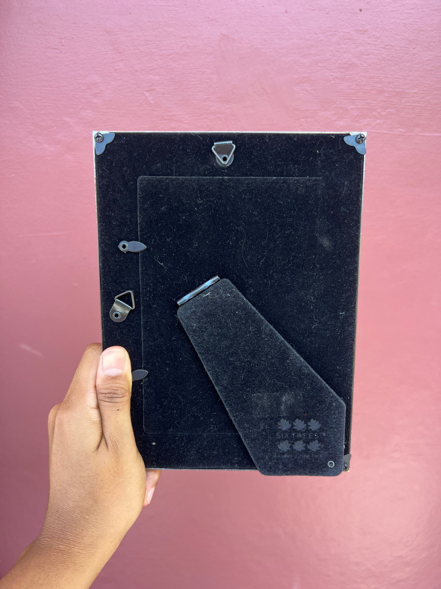 Metal/Bay Blue Mini Polaroid Frame