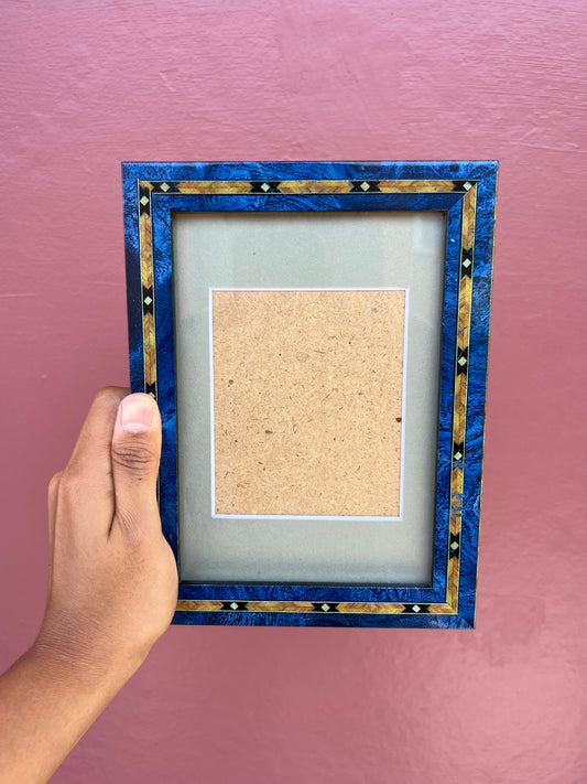 Blue/Grey Classic Polaroid Frame