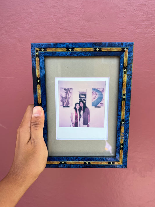 Blue/Grey Classic Polaroid Frame
