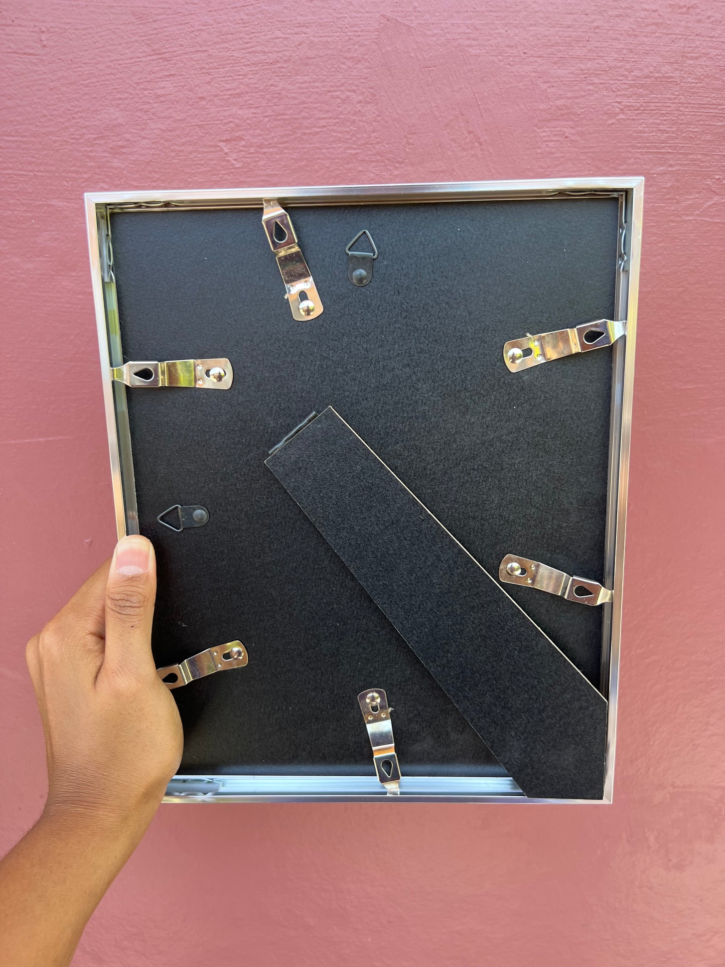 Chrome/Brown Photo Strip Frame