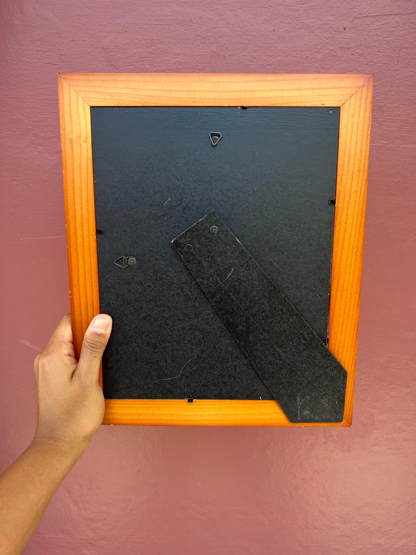 Orange Wood/Teal Photo Strip Frame