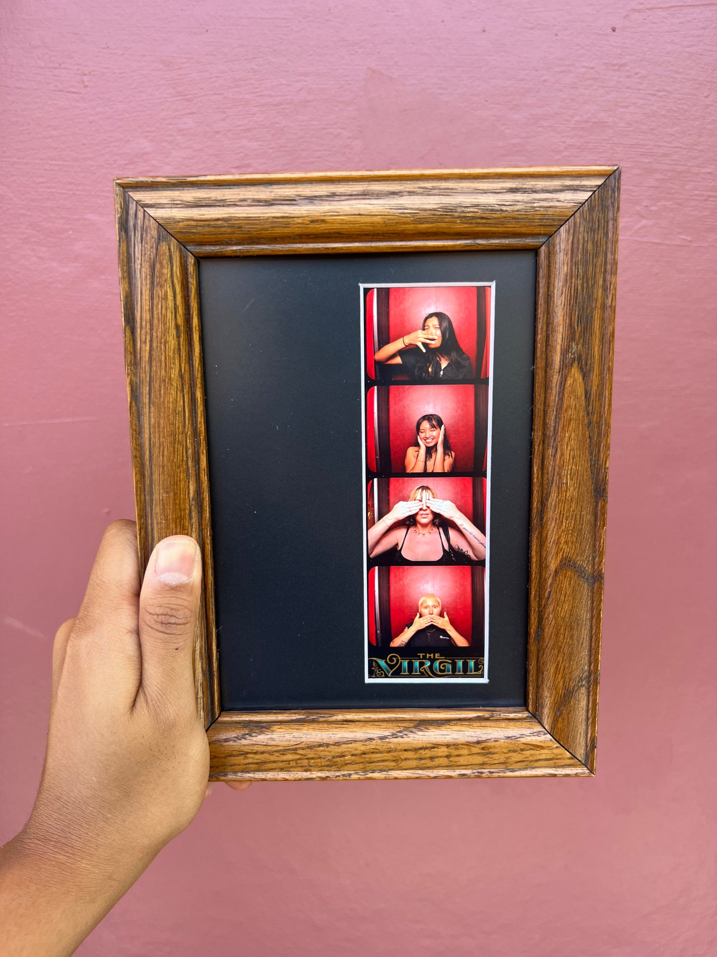 Wood/Black Photo Strip Frame