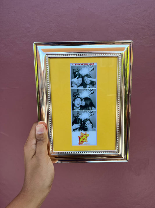Silver/Yellow Photo Strip Frame