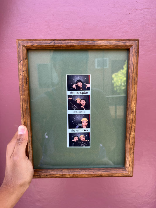 Wood/Olive Green Photo Strip Frame
