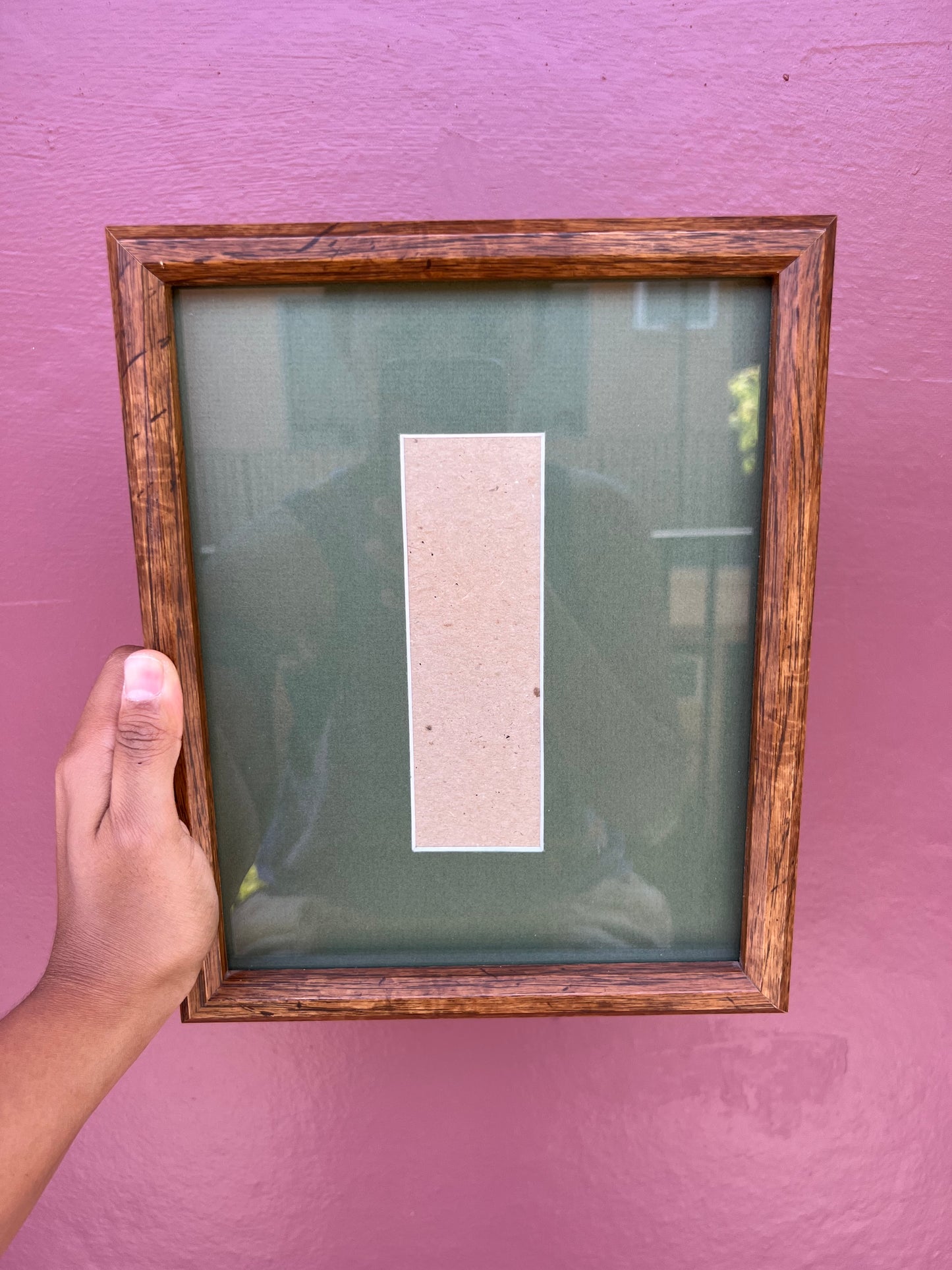 Wood/Olive Green Photo Strip Frame