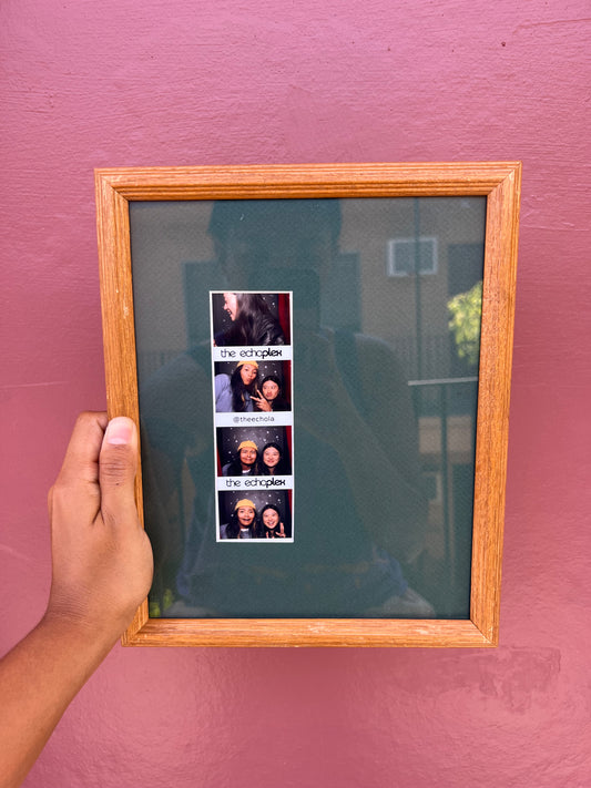 Wood/Forest Green Photo Strip Frame