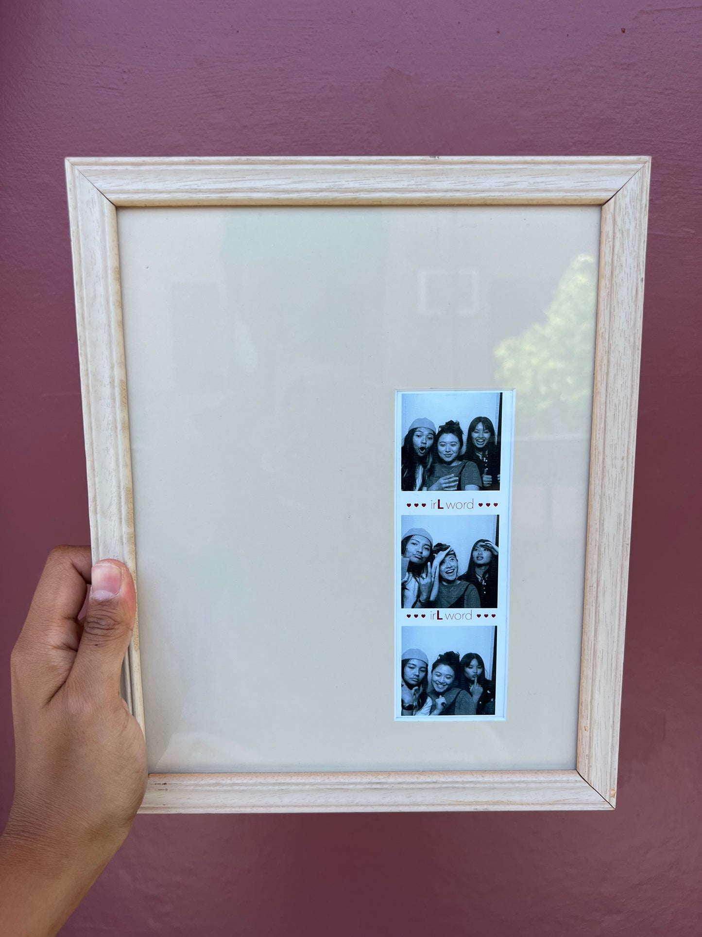 Beige/Beige Photo Strip Frame