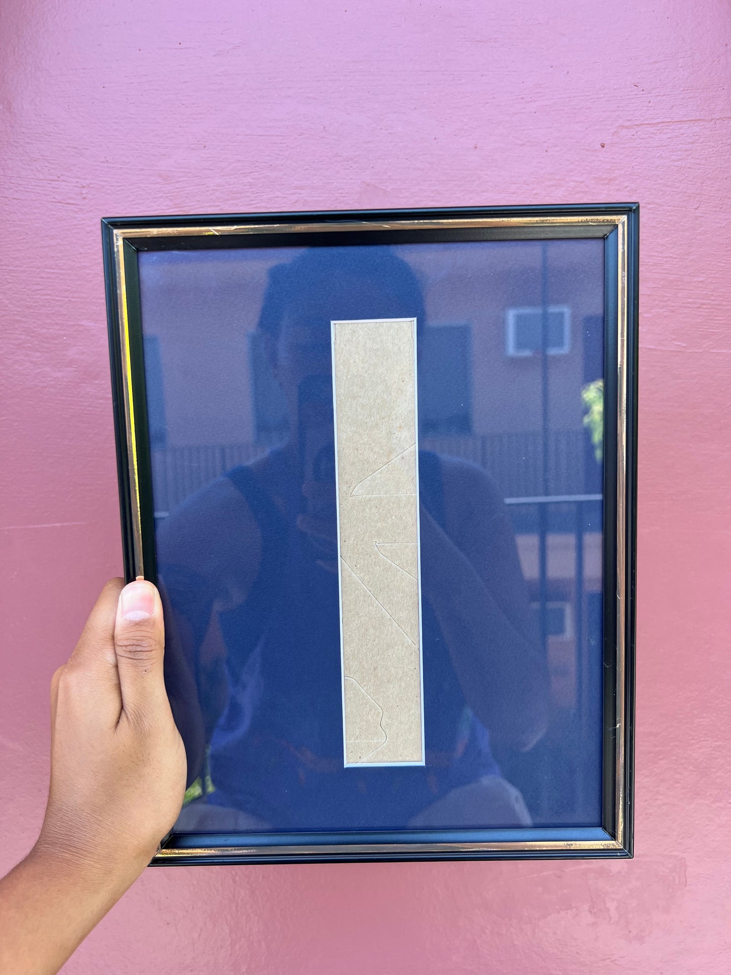 Black & Gold/Navy Blue Photo Strip Frame