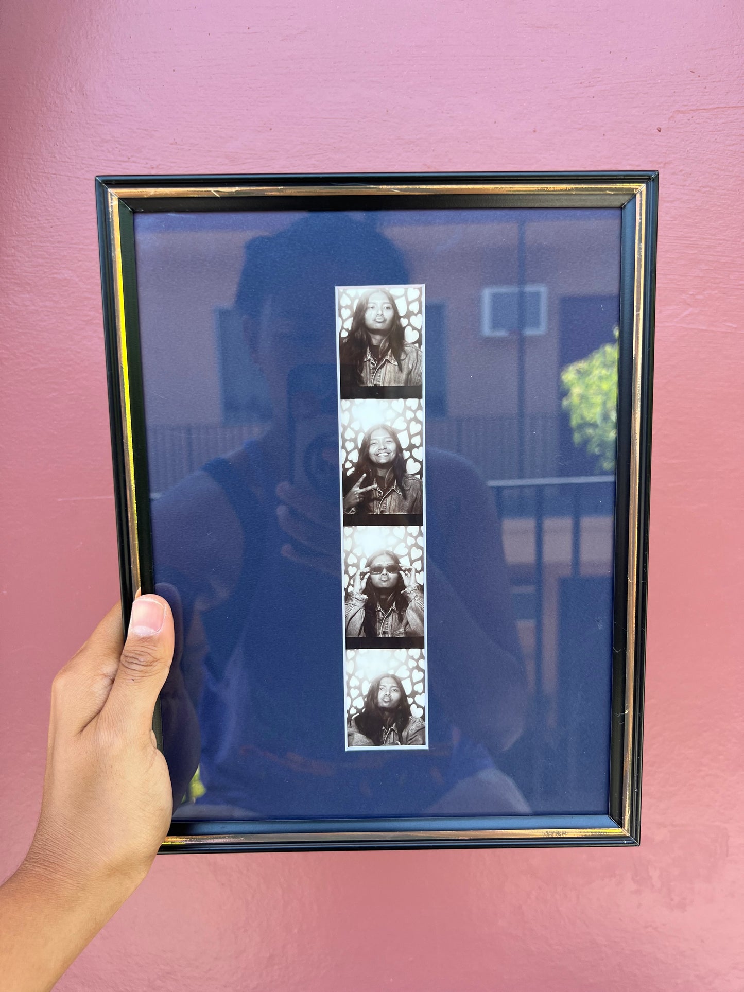 Black & Gold/Navy Blue Photo Strip Frame