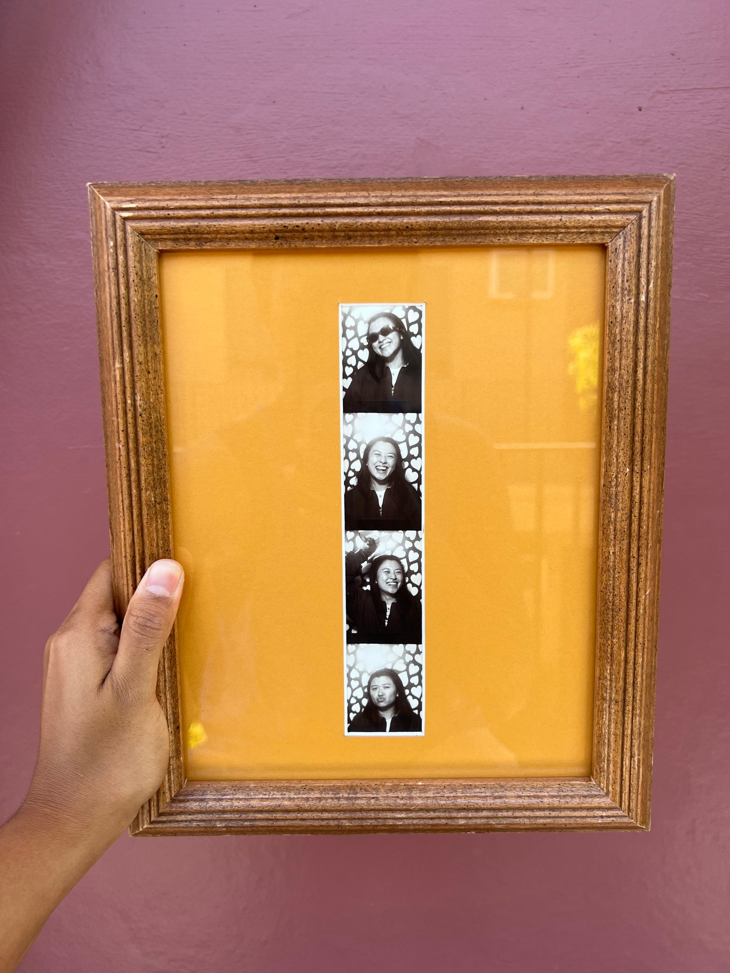 Wood/Butterscotch Photo Strip Frame
