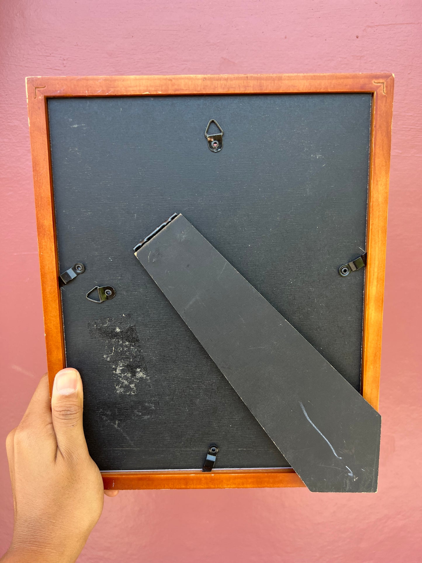 Dual Tone Wood/Bottle Blue Photo Strip Frame