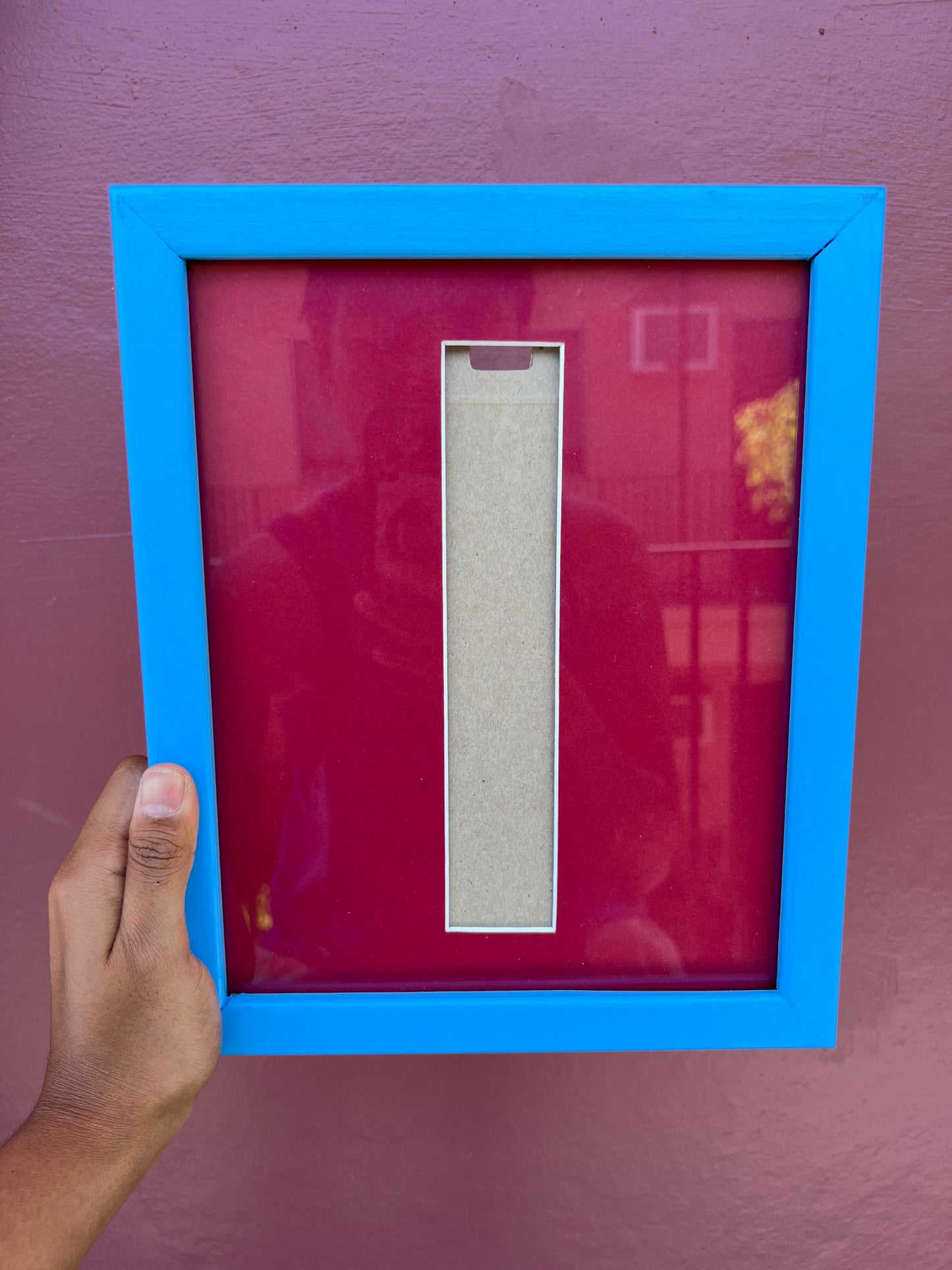 Light Blue/Red Photo Strip Frame