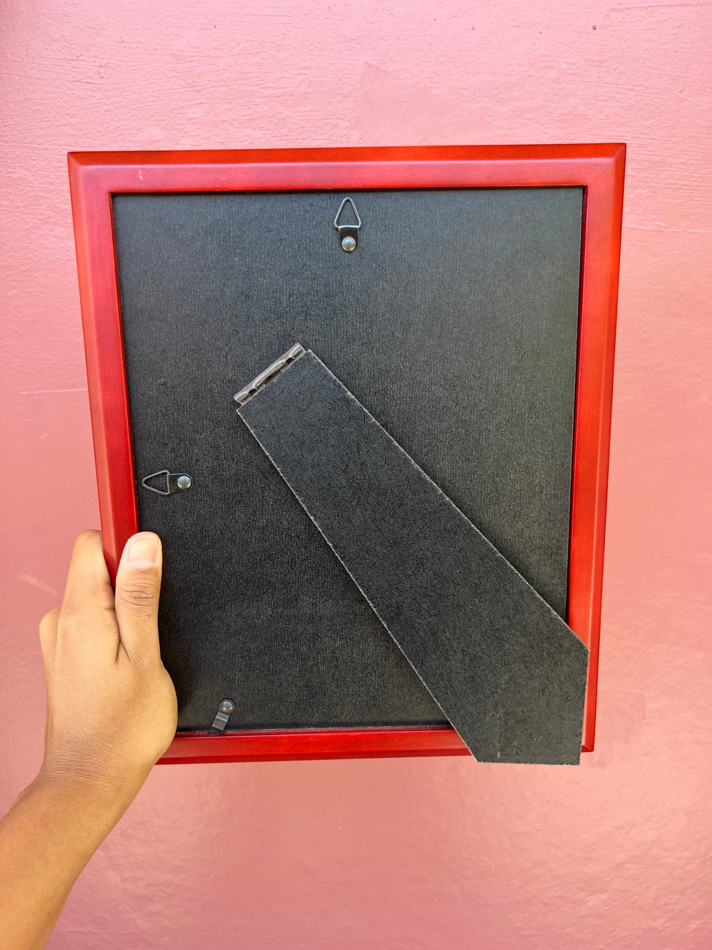 Red Wood/White Photo Strip Frame