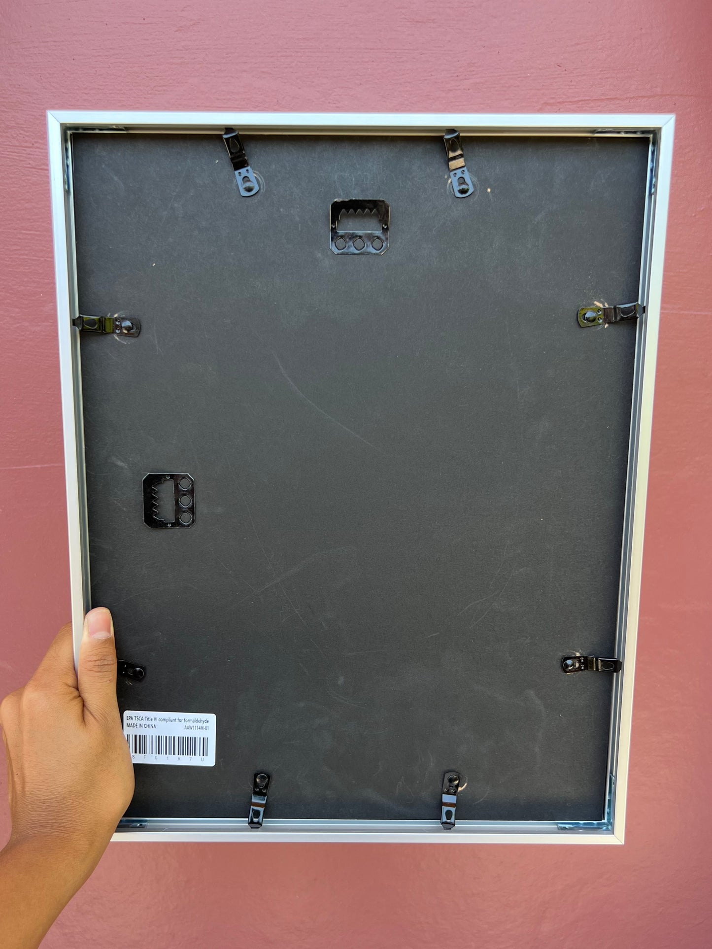 Silver/Maroon Photo Strip Frame