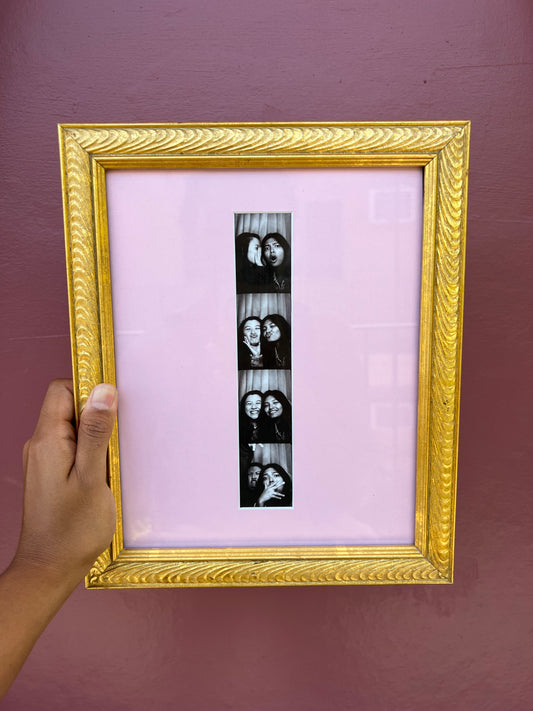 Vintage Gold/Pink Photo Strip Frame