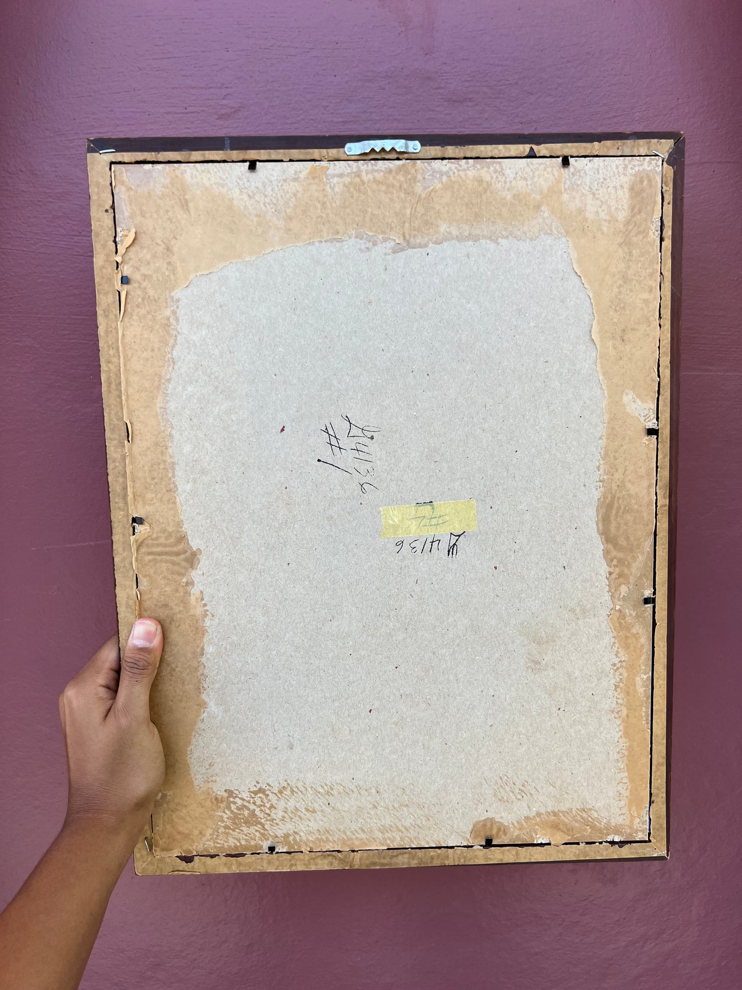 Vintage Wood & Gold/White Photo Strip Frame
