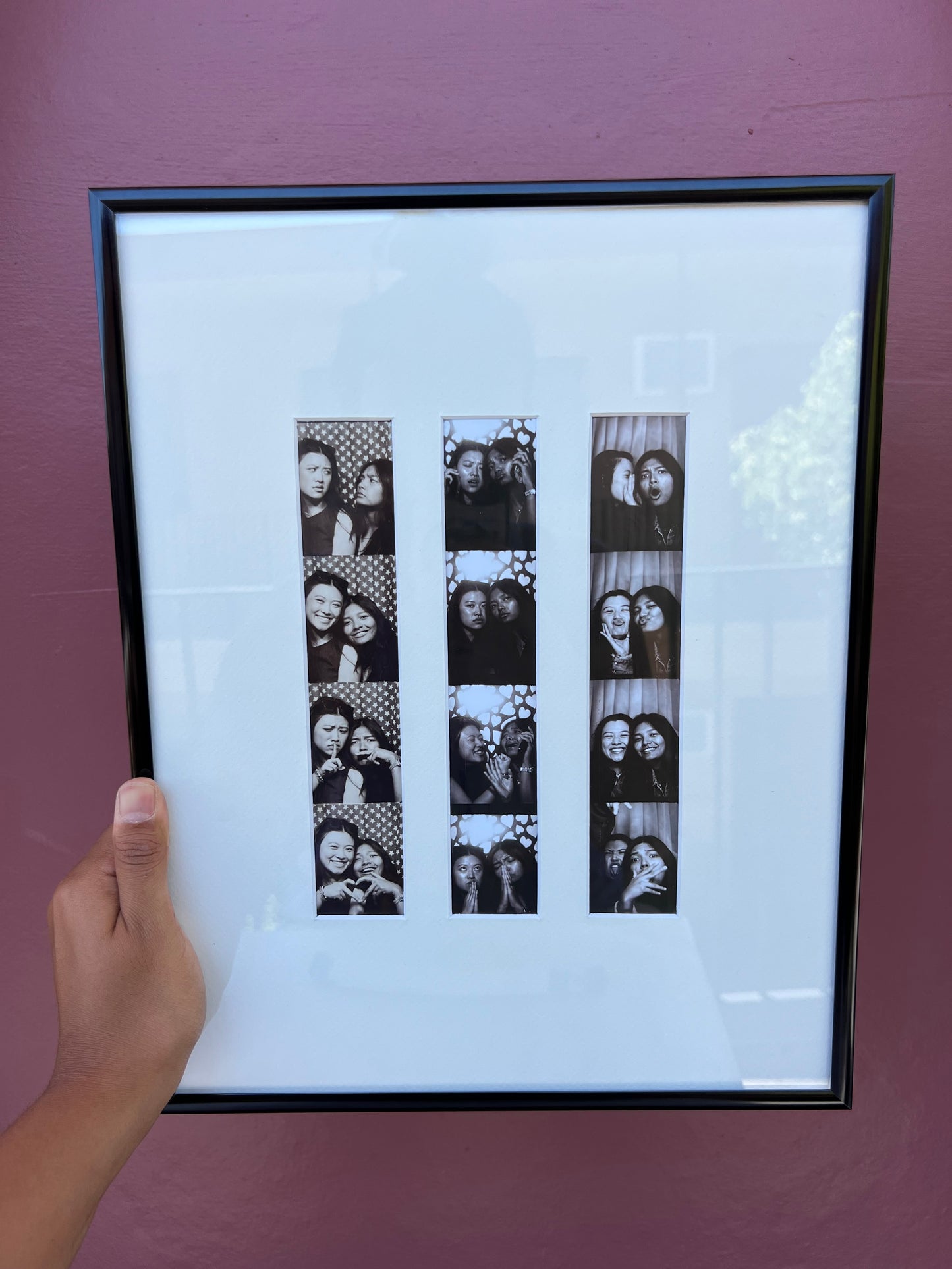 Black/White Photo Strip Frame