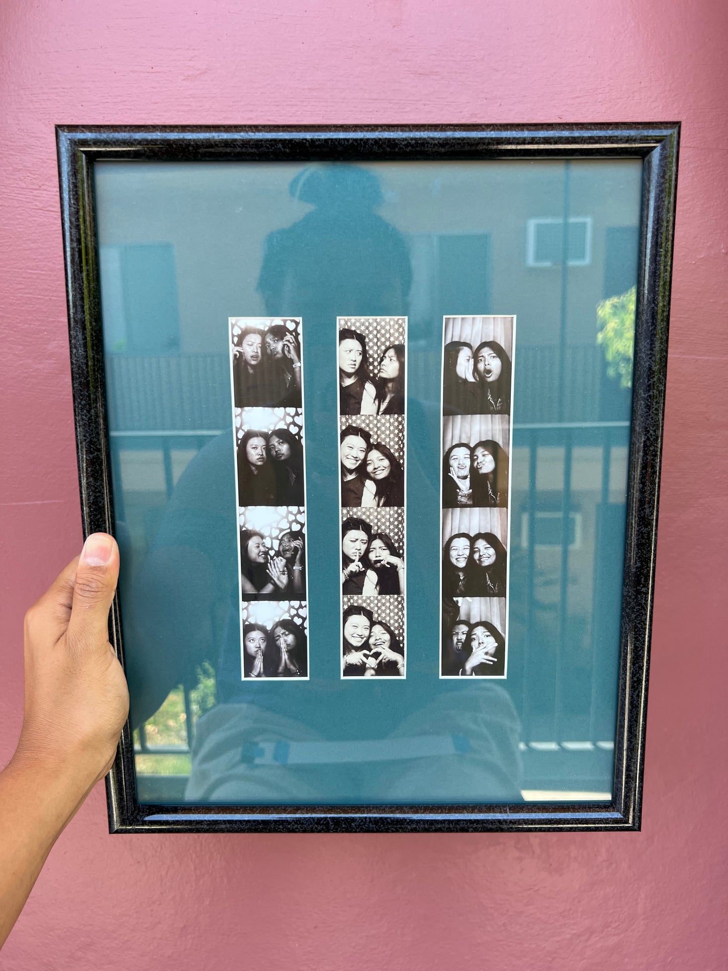 Marble Black/Teal Photo Strip Frame