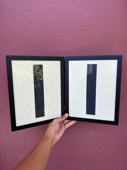 Black/White Double Photo Strip Frame