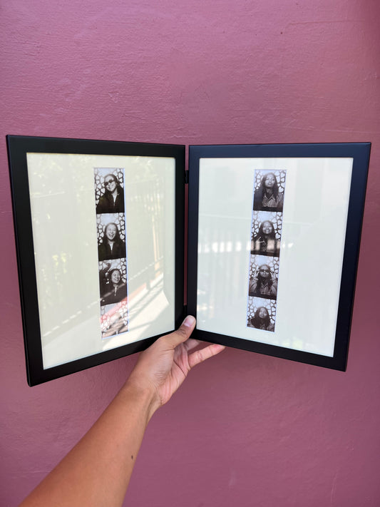 Black/White Double Photo Strip Frame