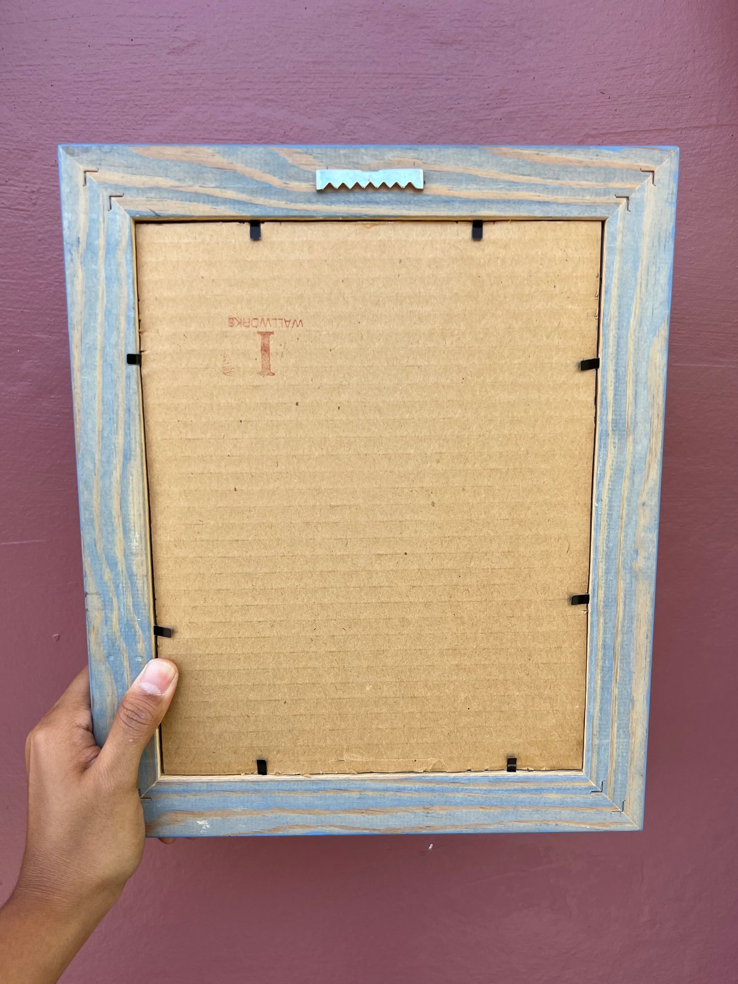 Light Blue/Navy Blue Photo Strip Frame