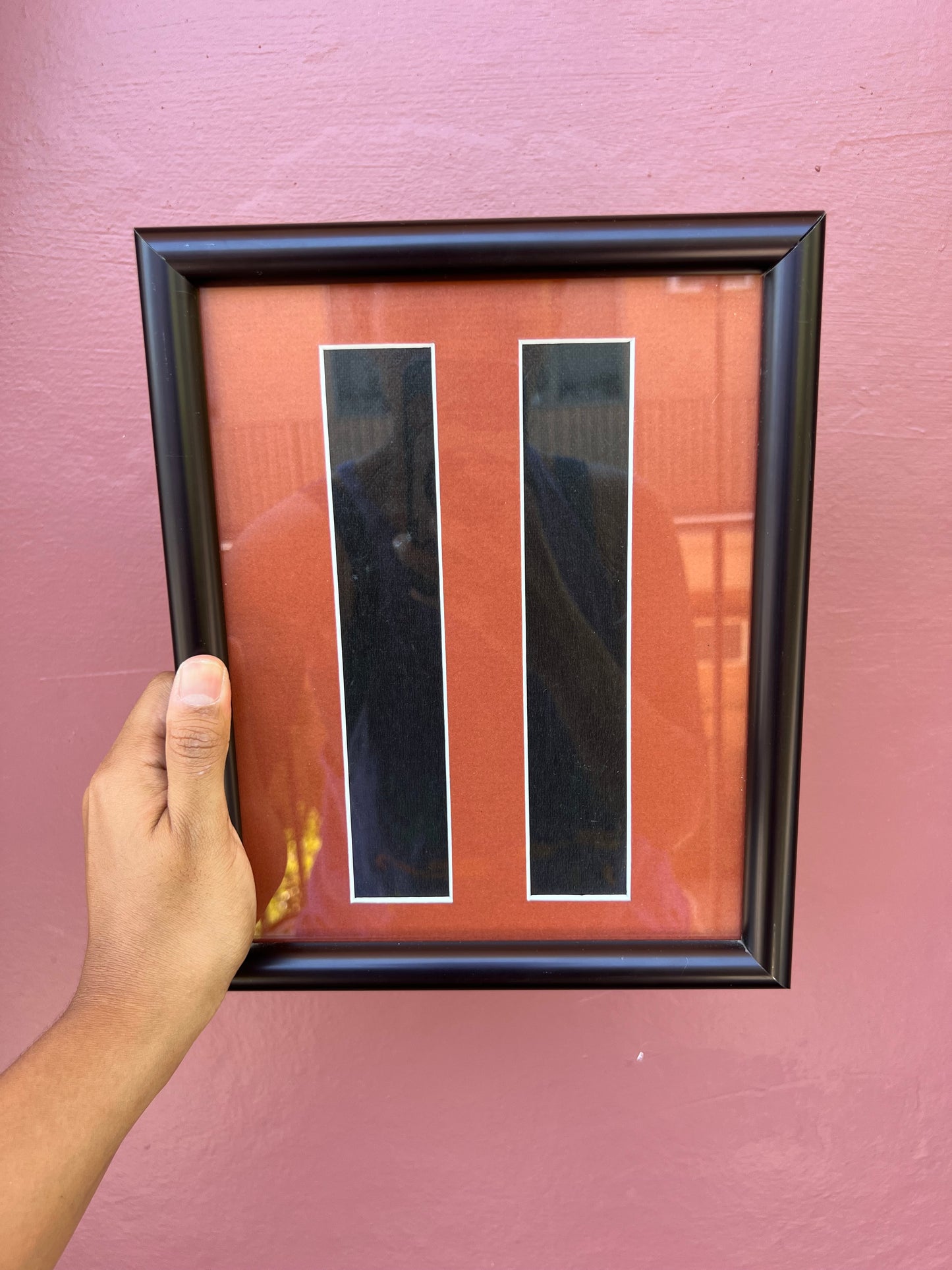 Black/Brick Red Photo Strip Frame