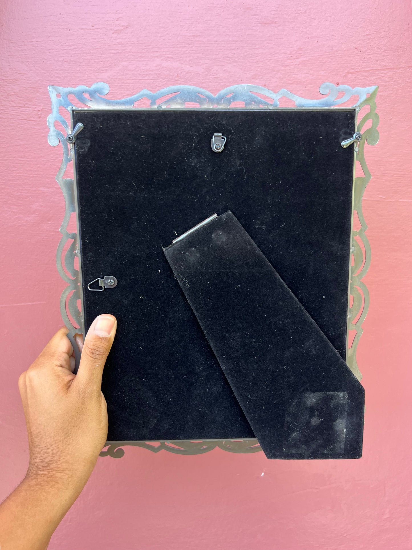 Metal/Maroon Photo Strip Frame