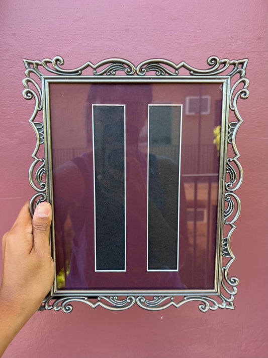 Metal/Maroon Photo Strip Frame