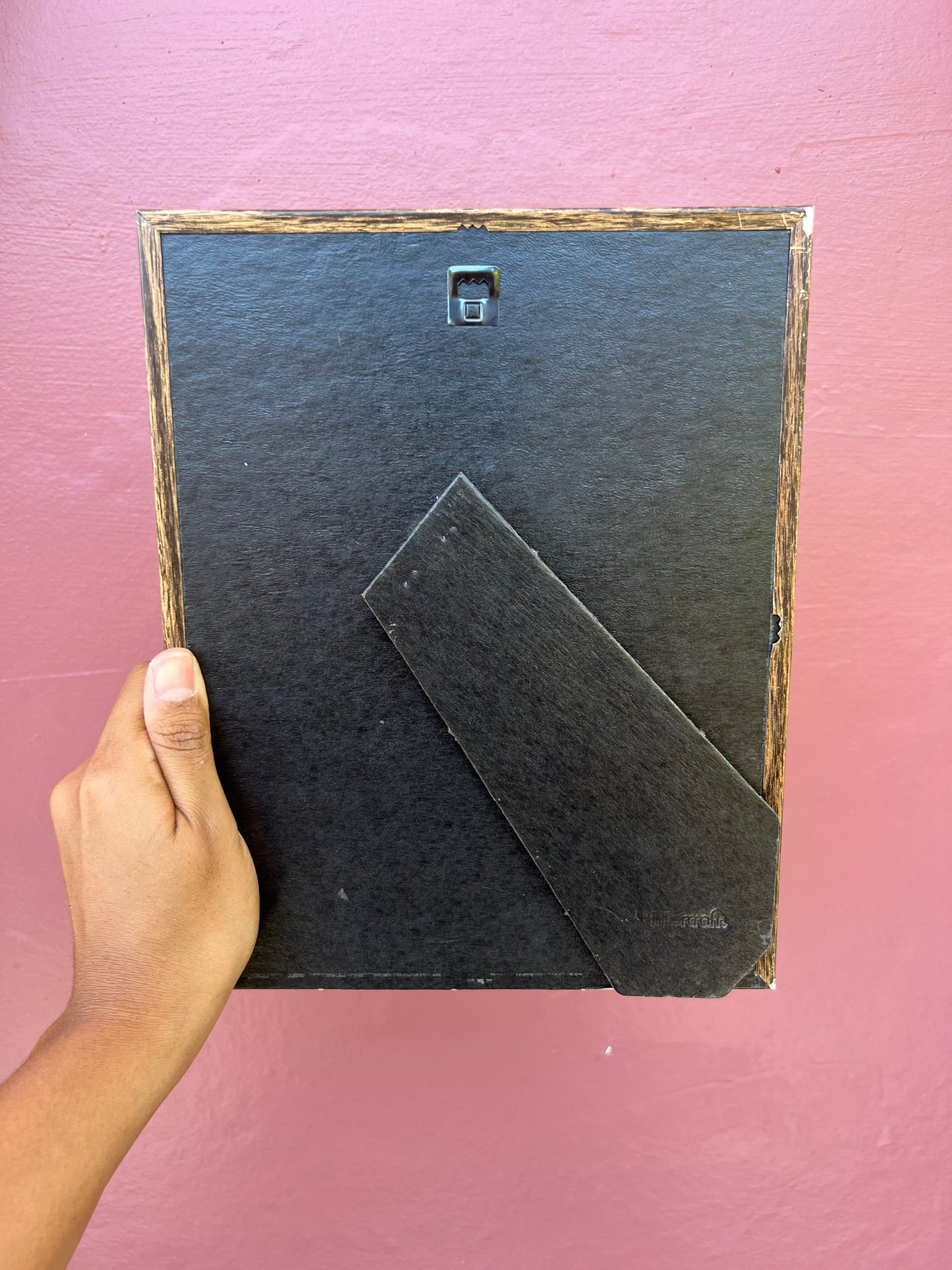 Walnut Metal/Brick Red Photo Strip Frame