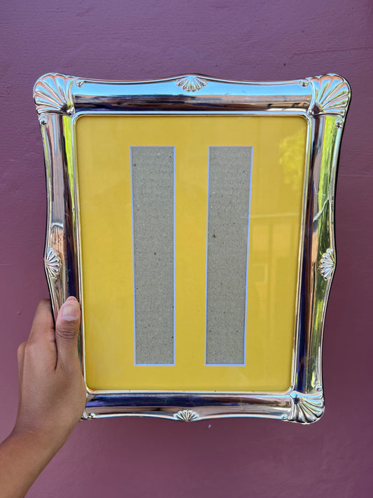 Antique Silver/Yellow Photo Strip Frame