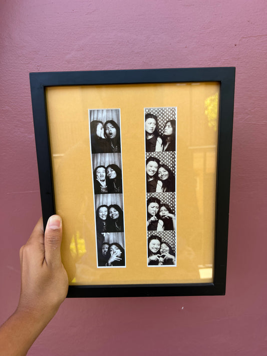 Black/Sunflower Yellow Photo Strip Frame