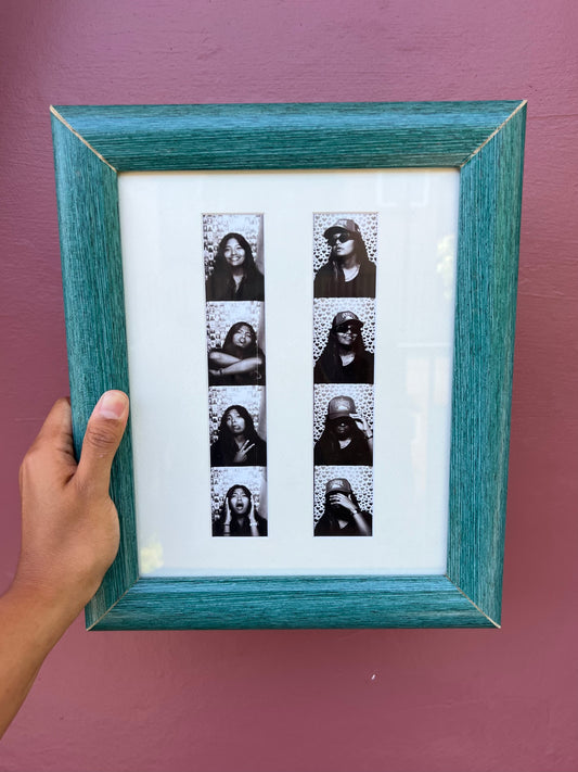 Teal/White Photo Strip Frame