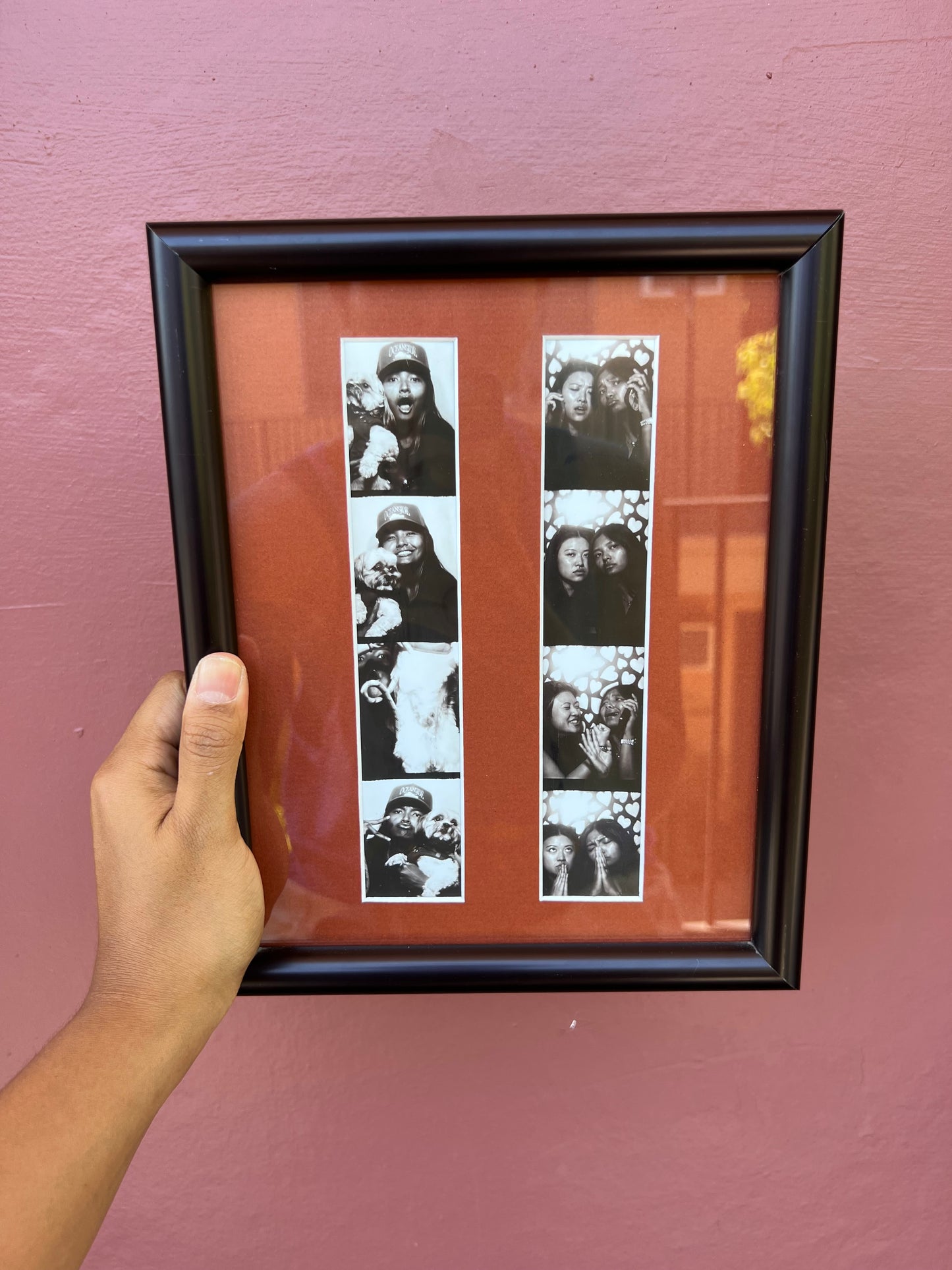 Black/Brick Red Photo Strip Frame