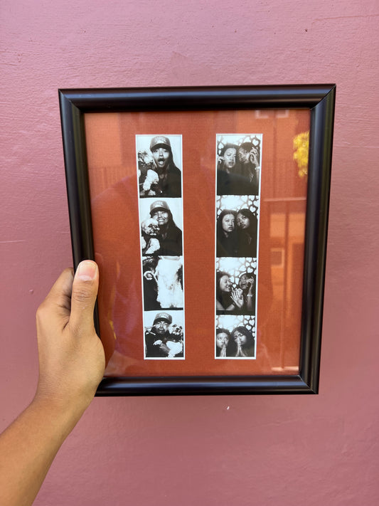Black/Brick Red Photo Strip Frame